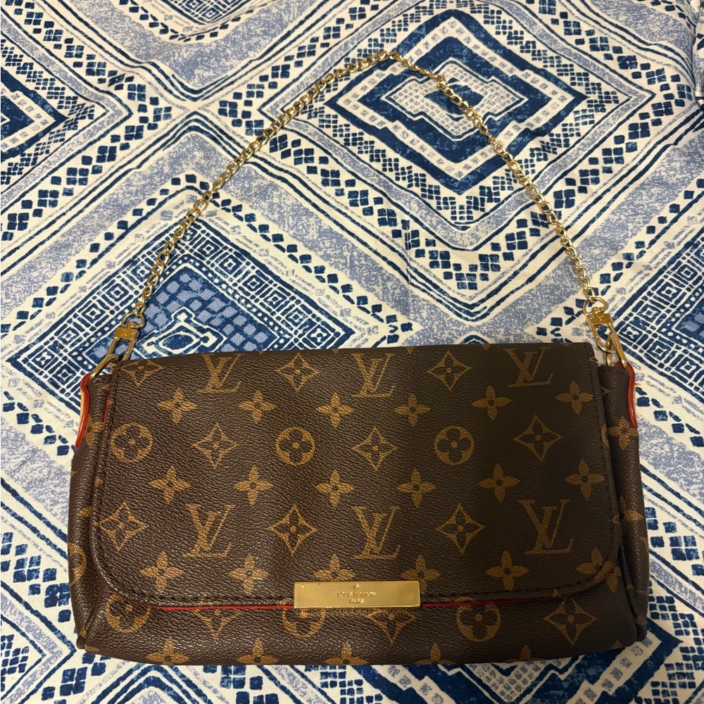 Louis Vuitton Brown and Gold Monogram Bag